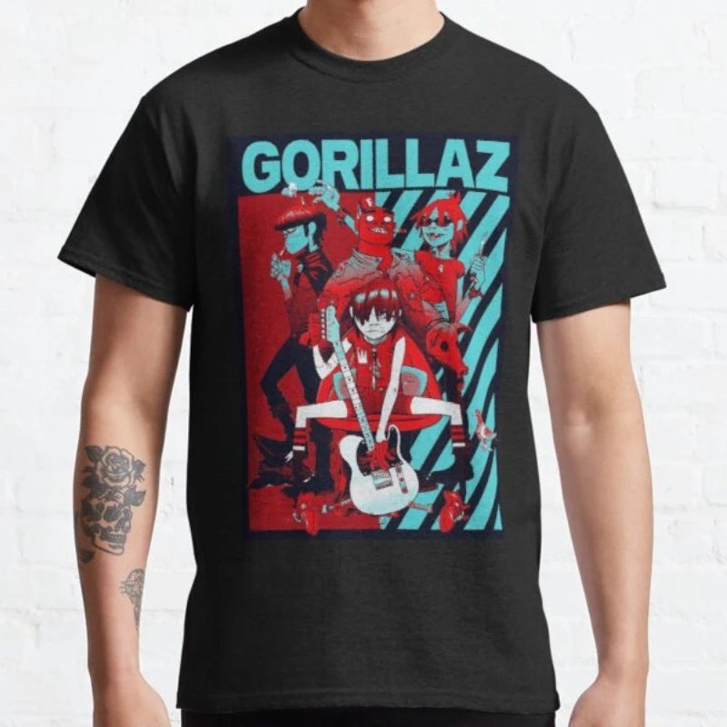 Qualitytshirtgorillazharajukuadultgreatanimeshirttee - Image 4